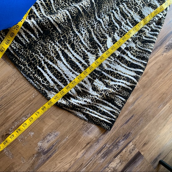 Calvin Klein Cheetah Print Fit and Flare Dress - Picture 5 of 6